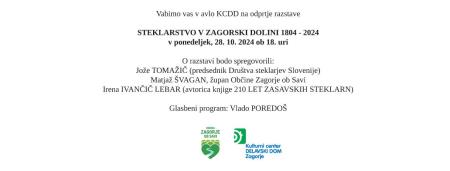 STEKLARSTVO V ZAGORSKI DOLINI